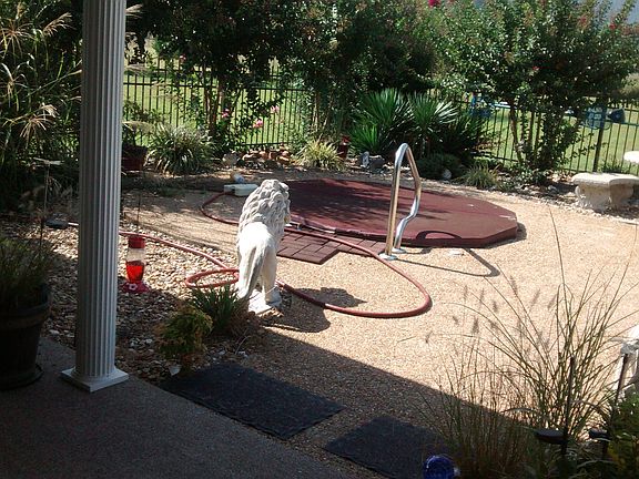back patio / inground spa
