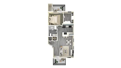 Floor plan 1 X 1