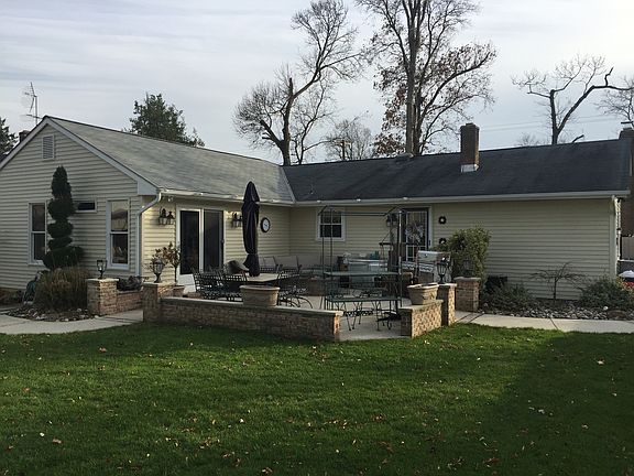 Back of house with patio 