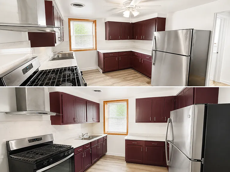 11FT X 13 FT : KITCHEN WITH NEW SINK/FAUCET, NEW STOVE NEW FRIDGE