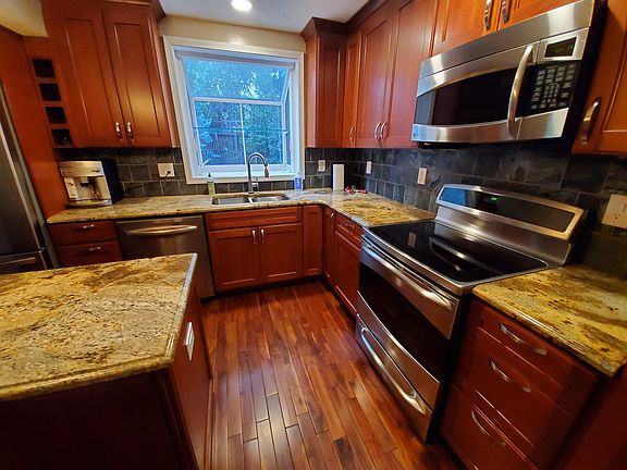 Kitchen with induction stove/convection oven