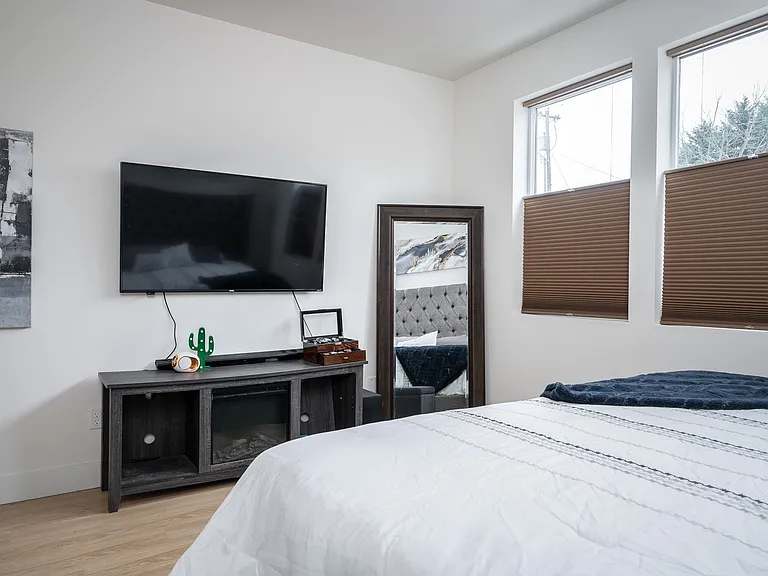 Custom top-down black-out blinds for comfort