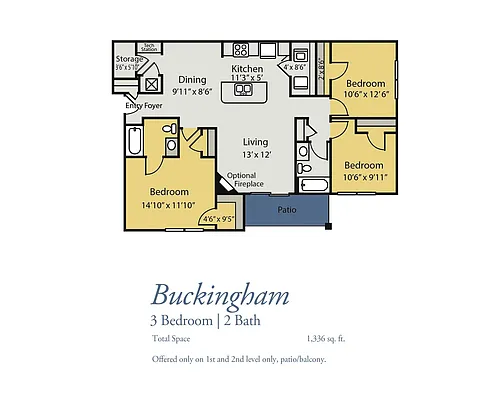 Floor plan Buckingham