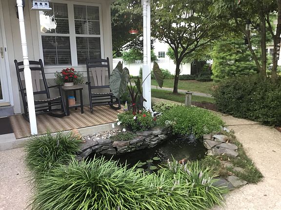 Front porch/fish pond