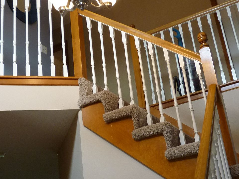 Staircase with Chandelier