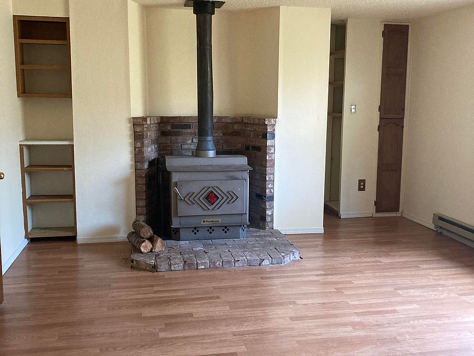 Living room and large woodstove