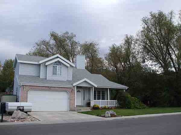 front view of house and trees
