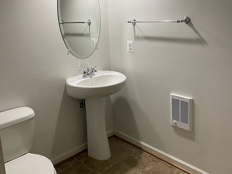 Basement half bath
