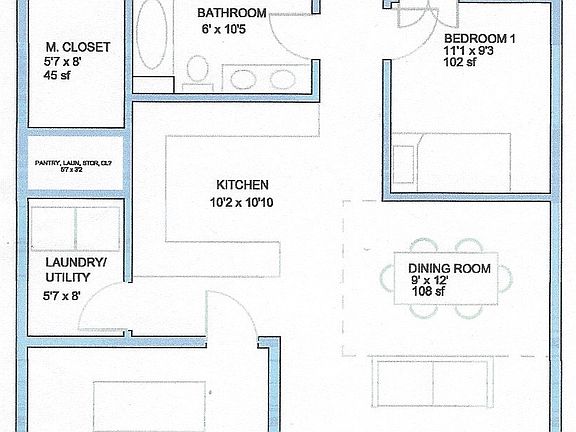 Approximate floor plan.