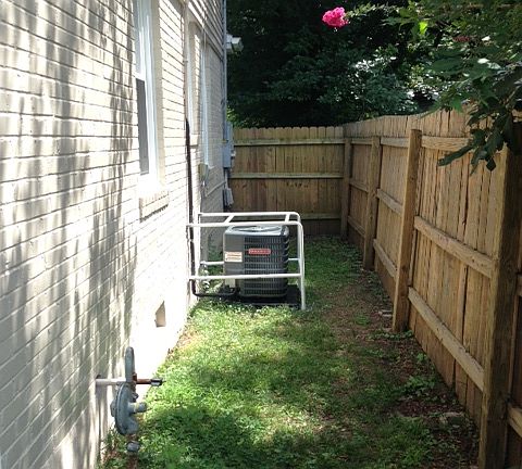 New caged a/c unit