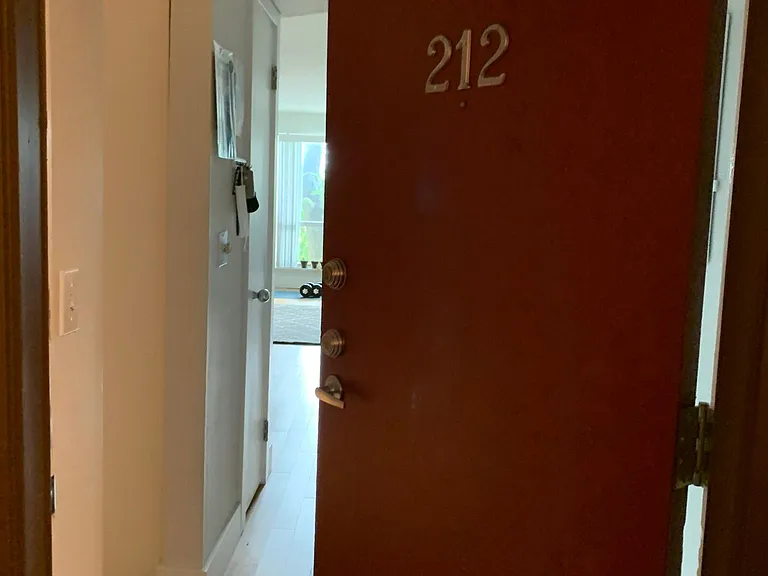 Entrance to unit