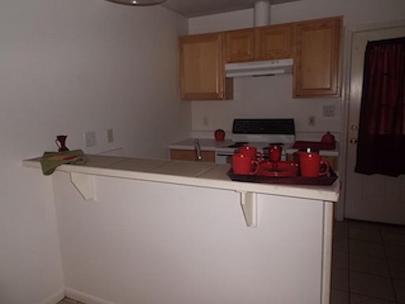 Kitchen has bar, so, don't get a dining table if you don't w