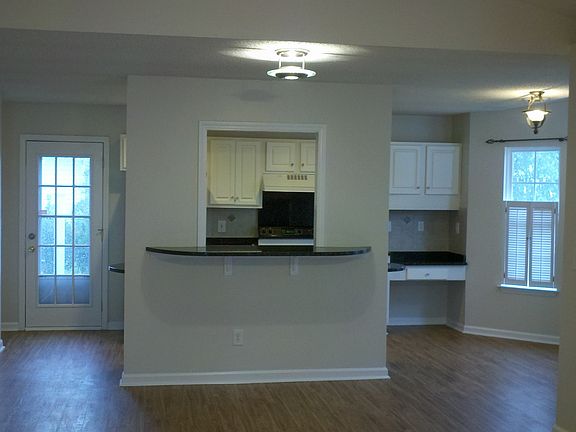 View-fireplace to kitchen