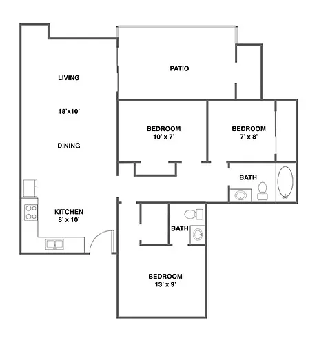 Floor plan 3 bedroom