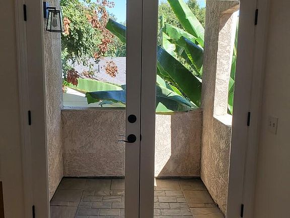 Balcony with French door