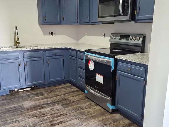 Newly renovated kitchen with brand new stainless steel appliances