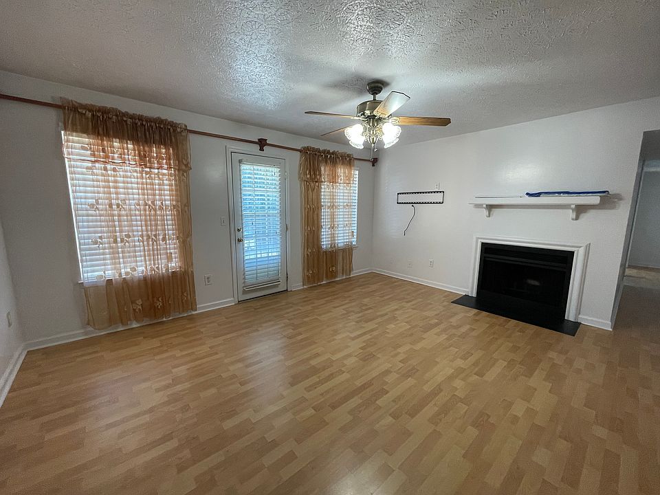 living room with fireplace