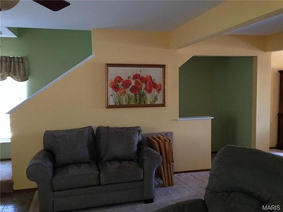 Open stairs on the right to lower level.