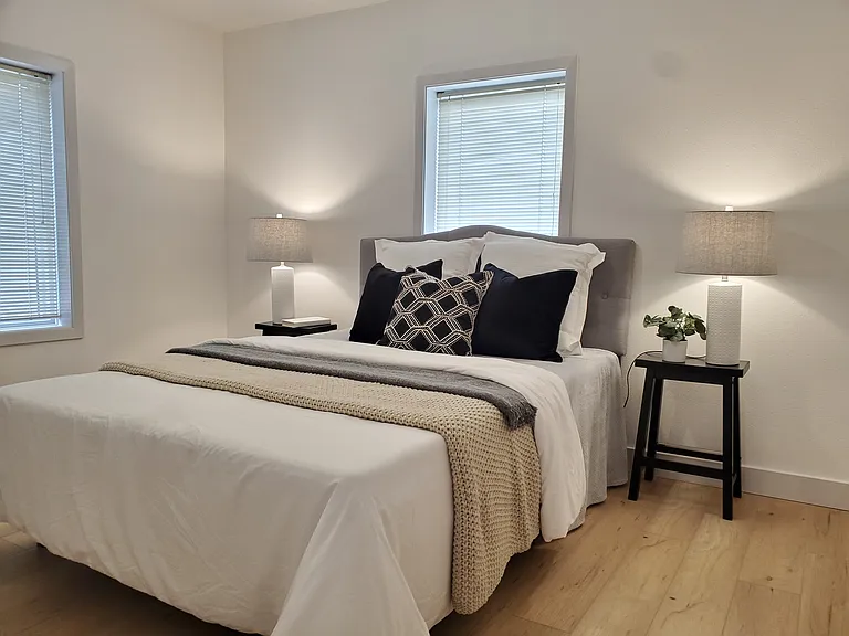 Two windows in the Main Bedroom