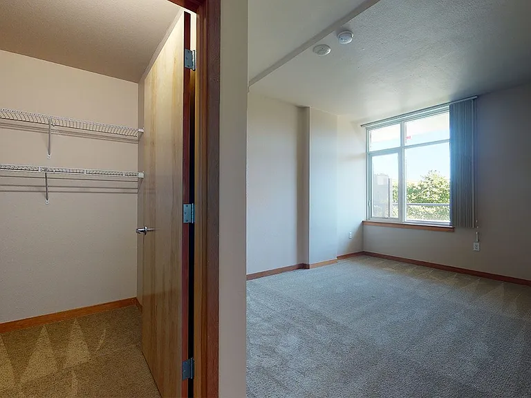 Spacious apartment Bedroom with Large Closet.