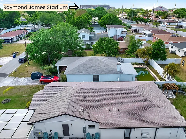 Aerial View Raymond James Stadium