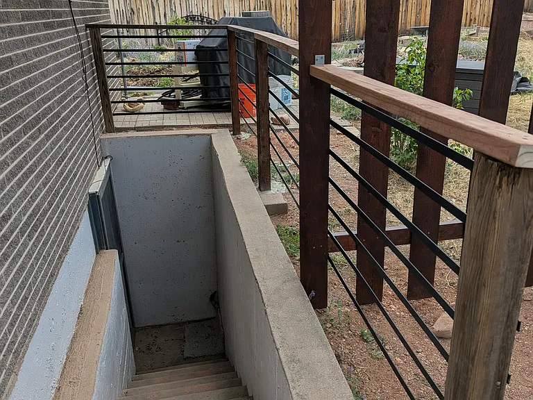 Exterior stairwell.