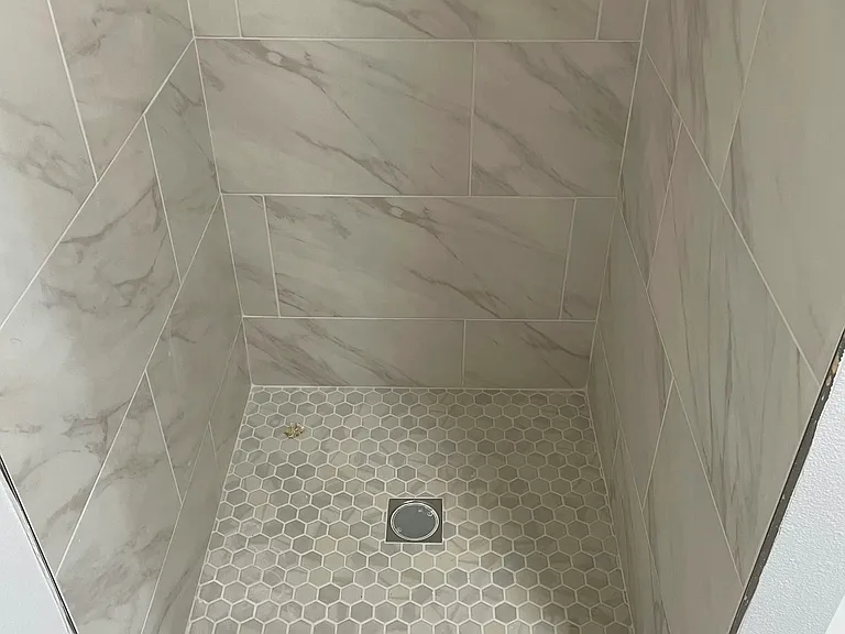 Shared bathroom shower
