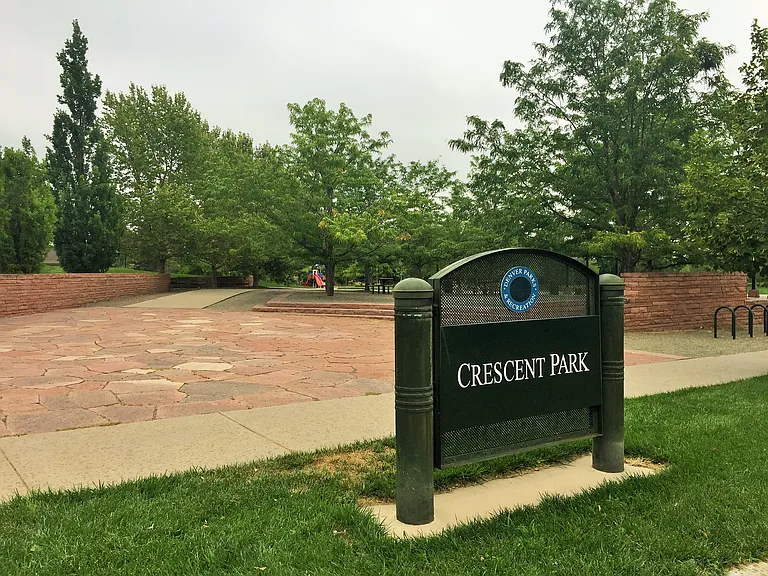 Just a block or so north of the townhome is Crescent Park