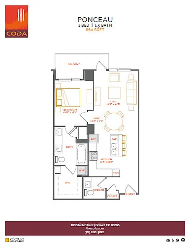 Floor plan Ponceau