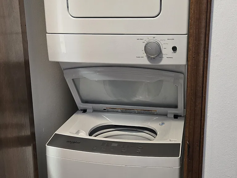 stacked laundry