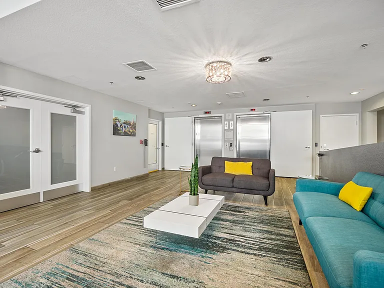 Lobby area of building