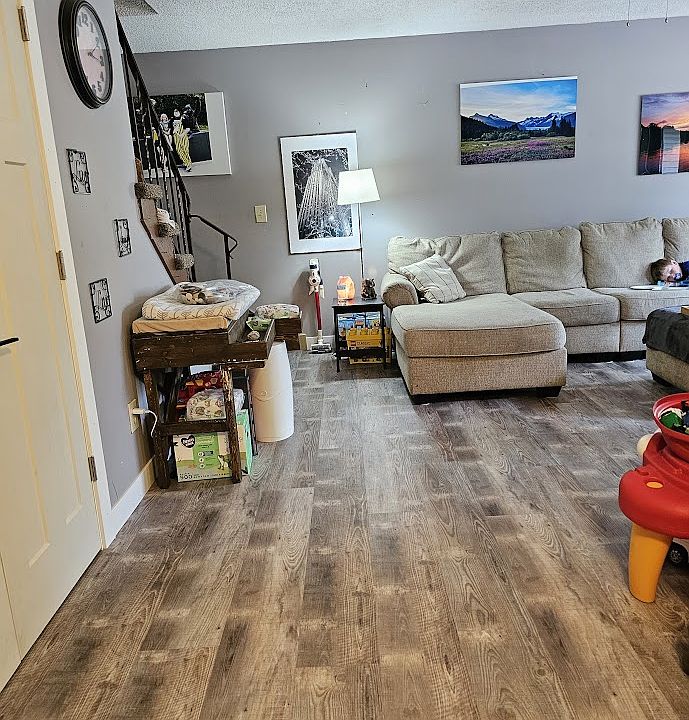 new floor living room area