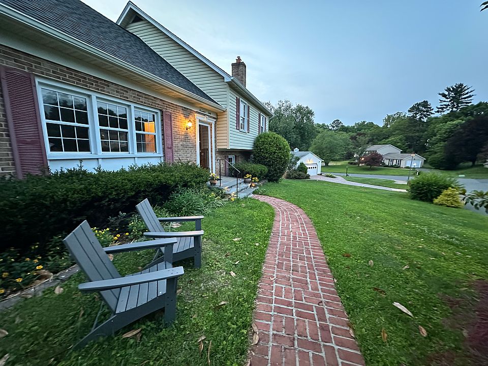 Front of the house showing the view from the elevated front yard