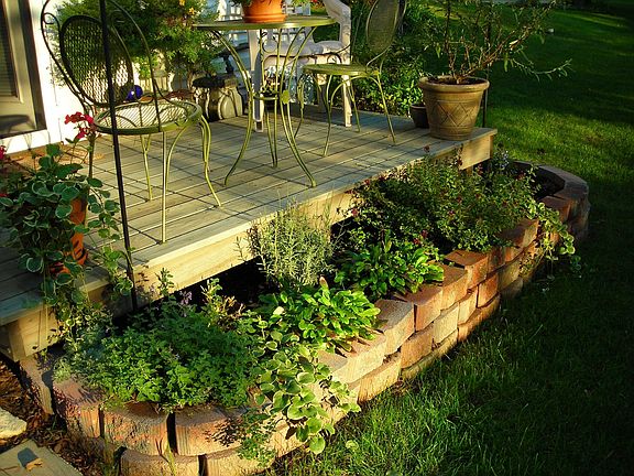 Deck off back of house