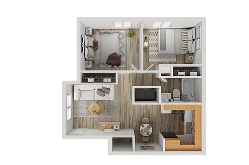 Floor plan 2x1 Large