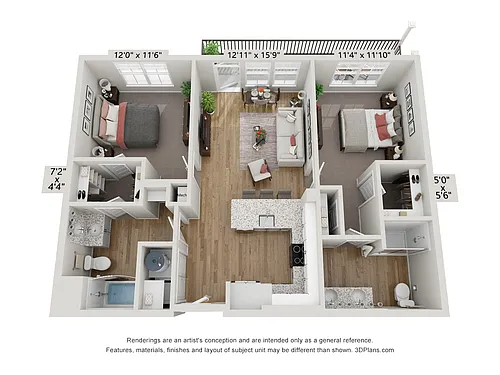 Floor plan B2 - Carolina