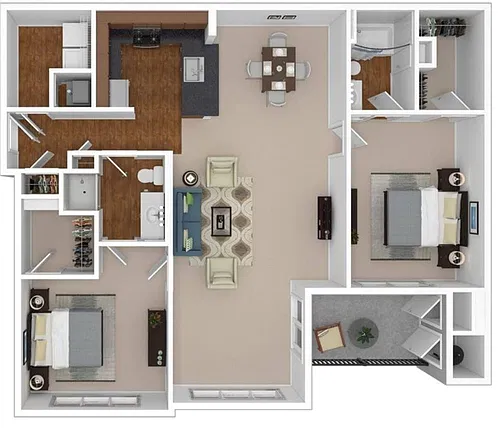 Floor plan Cameron w/Sunroom