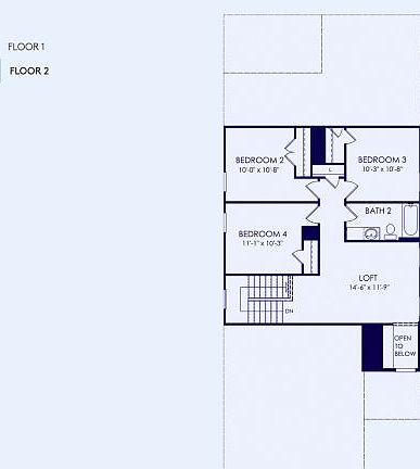 Minden Floor Plan, Quick Move-In Home, Floor 2