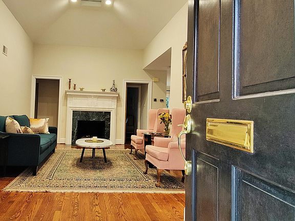 Formal Living Room with 14 ft ceilings