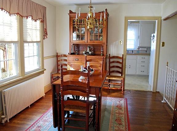 Formal dining room with lots of natural light