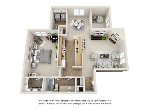 Floor plan The Mirabeau with Solarium D
