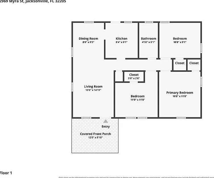 3 bed, 1.0 bath, 884 sqft, $1,250 — Photo 2