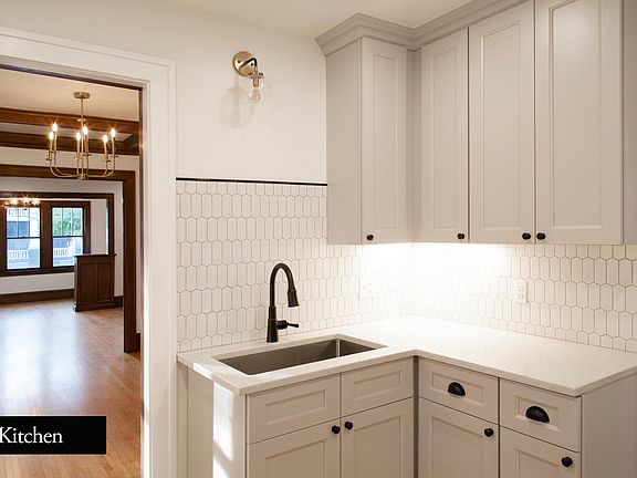 Several workspaces with under cabinet lights