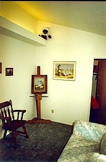 upstairs