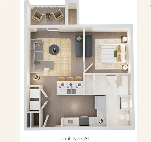 Floor plan 1 Bedroom