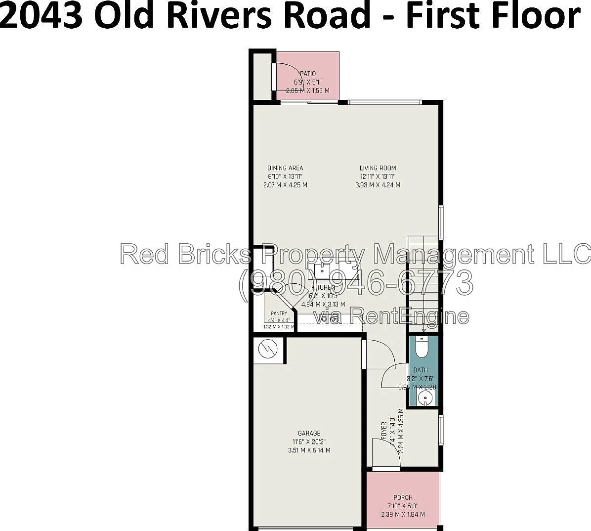 3 bed, 2.5 bath, 1600 sqft, $1,995 — Photo 3