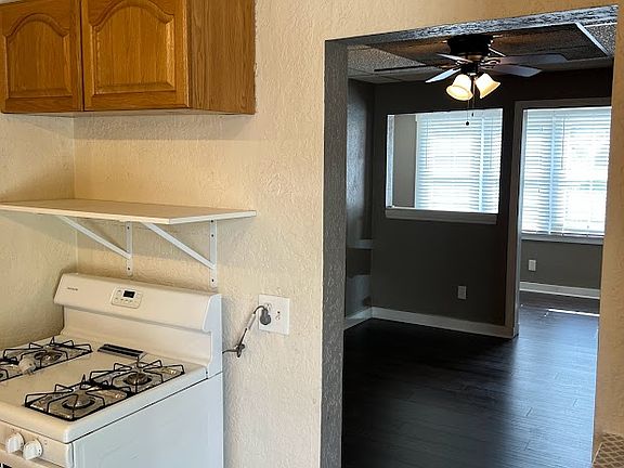 Living room with newer flooring