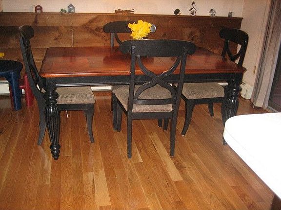 New wood floors in dining, kitchen, hallway