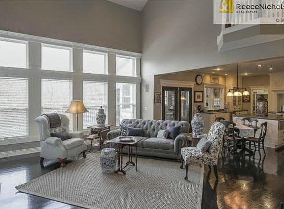 Open floor plan with soaring windows to enjoy the outdoors.