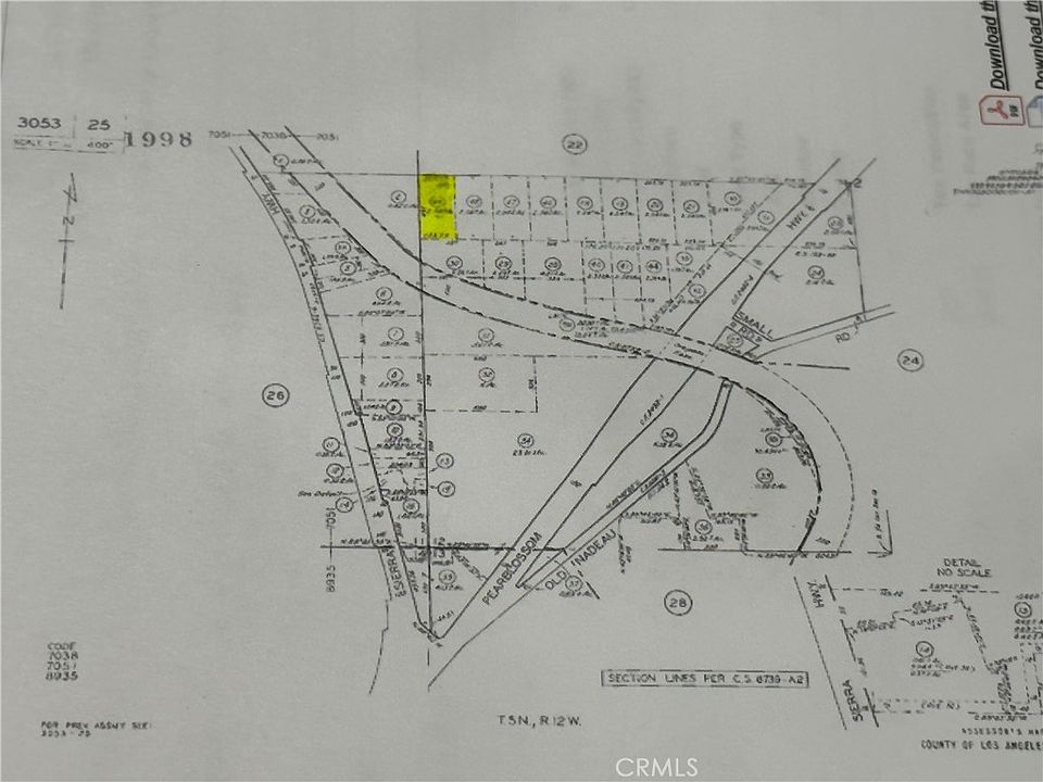 0 Vac Vic Sierra Highway Pearblossom 12, Palmdale, CA 93550 MLS 